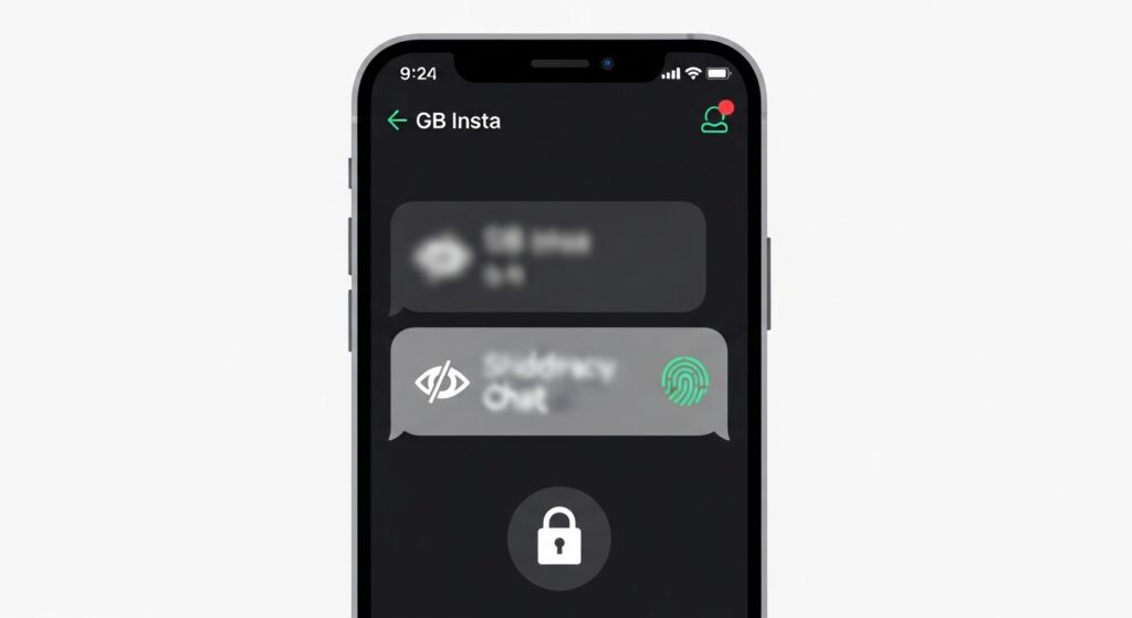hide chat in GB Instagram